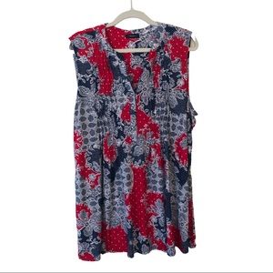 Americana patriotic sleeveless blouse